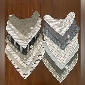 Copper Pearl bandana bibs